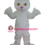 Affordable White Cat Mascot Costume