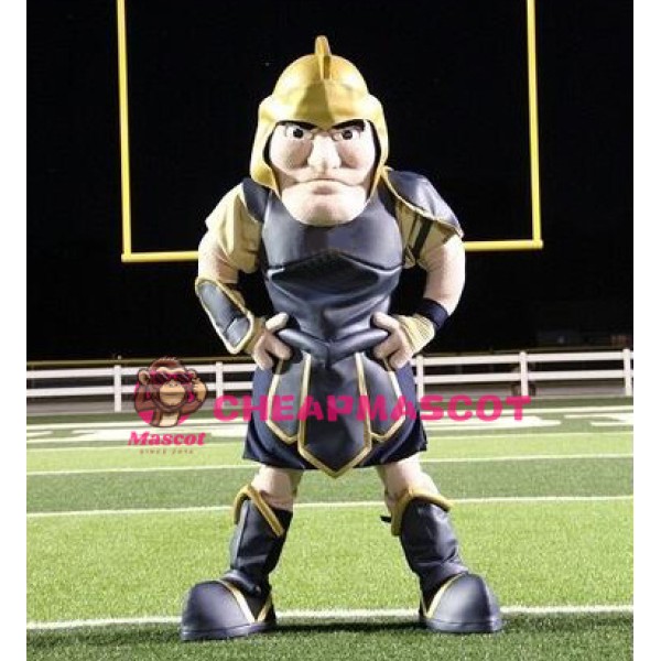 Golden Spartan Trojan Knight Mascot Costume
