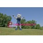 Power Sport White Tiger Mascot Costume