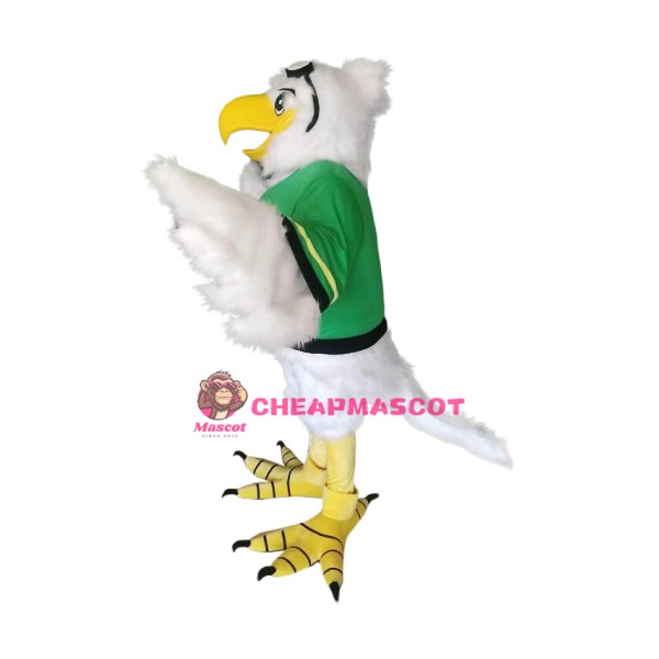 Realistic White Eagle Mascot Costume