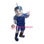 Friendly Lightweight Blue Spartan Trojan Knight Mascot Costume