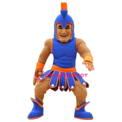 Sport Blue Spartan Trojan Knight Mascot Costume