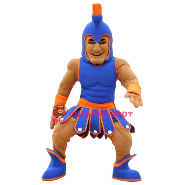 Sport Blue Spartan Trojan Knight Mascot Costume