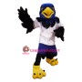 Blue Hawk Eagle Mascot Costume