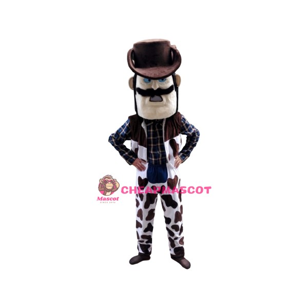 Power Lightweight Cowboy Mascot Costume