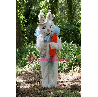 Realistic Easter Bunny Mascot Costume