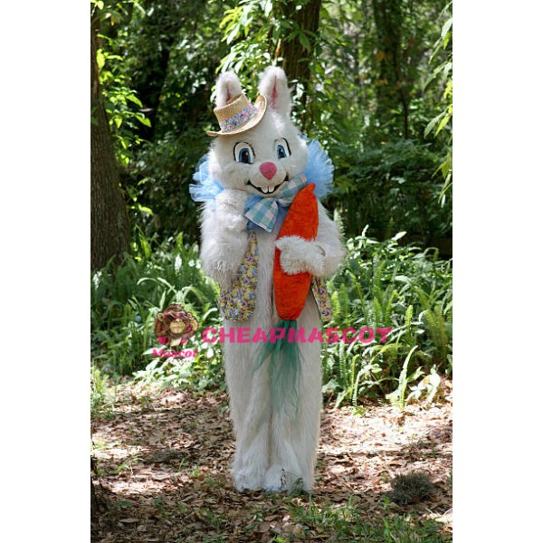 Realistic Easter Bunny Mascot Costume