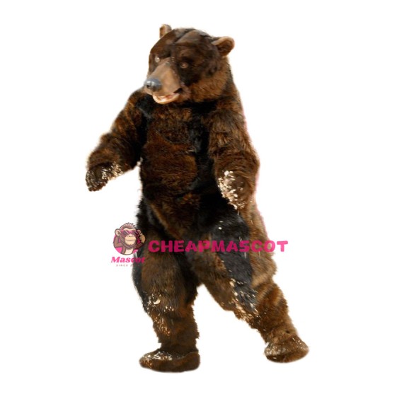 Realistic Brown Bear Mascot Costume