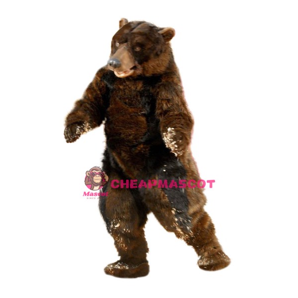 Realistic Brown Bear Mascot Costume