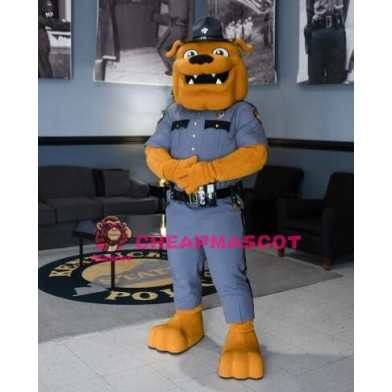 Power Police Bulldog Mascot Costume