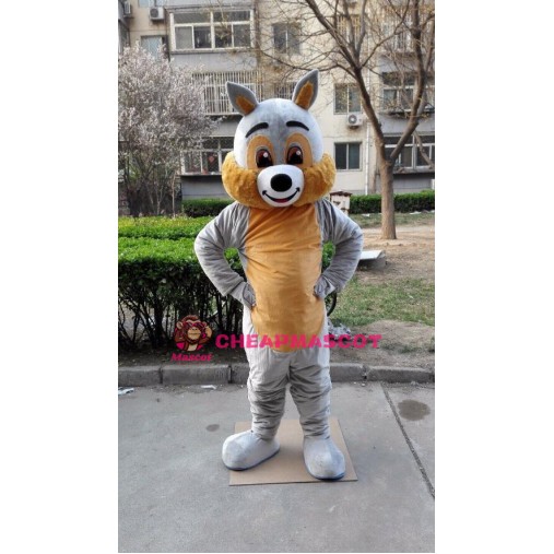 Cute Realistic Squirrel Mascot Costume