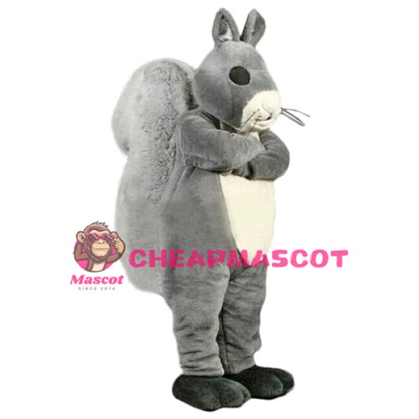 Lovely Realistic Grey Squirrel Mascot Costume