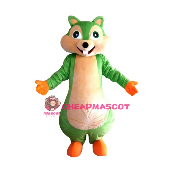 Affordable Green Squirrel Mascot Costume