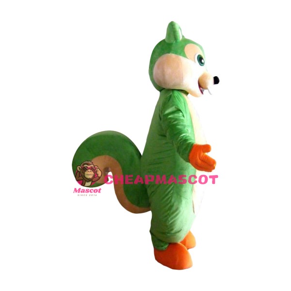 Affordable Green Squirrel Mascot Costume