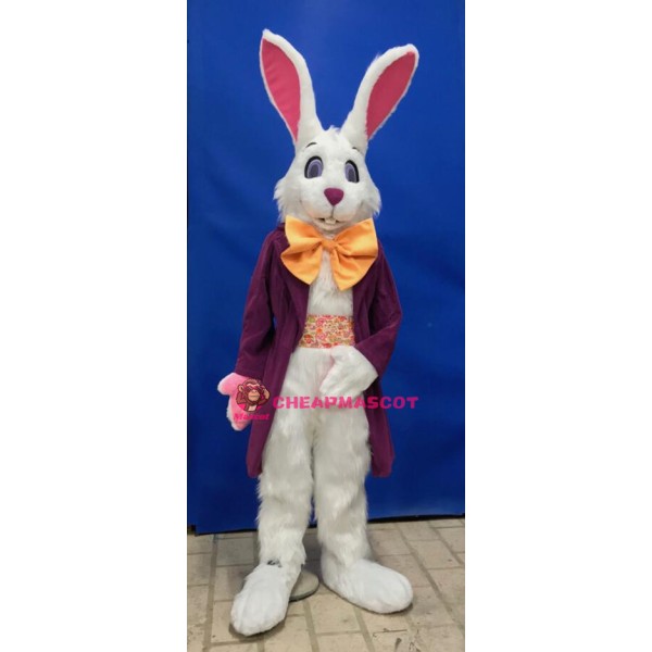 Superb Lightweight White Easter Bunny Mascot Costume