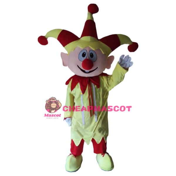Friendly Lightweight Clown Boy Mascot Costume