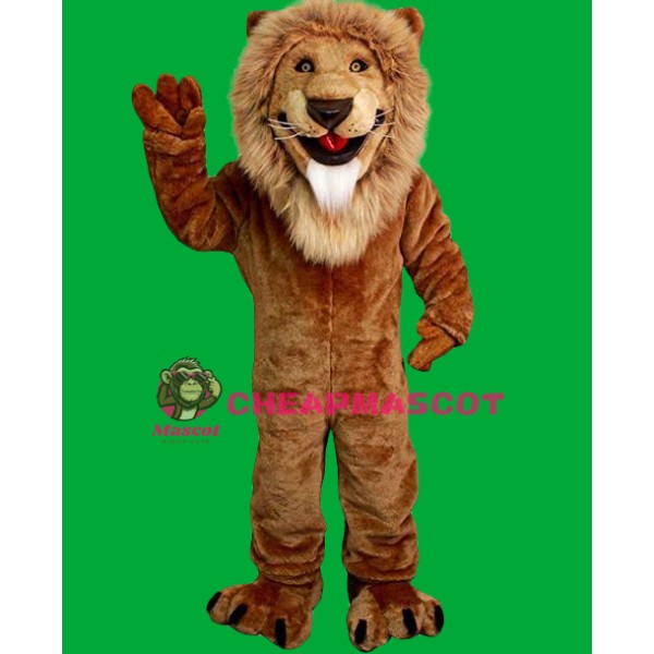 Superb Lightweight Friendly Lion Mascot Costume