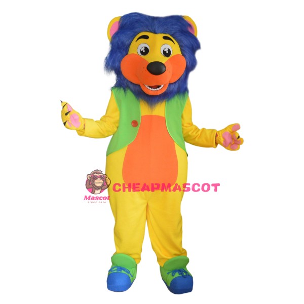 Colorful Lion Mascot Costume