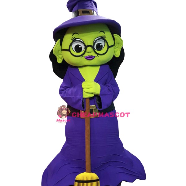 Halloween Witch Mascot Costume