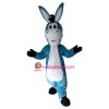 Blue Donkey Mascot Costume