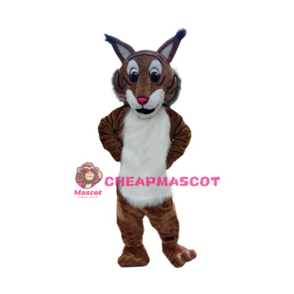 Superb Friendly Bobcat Mascot Costume