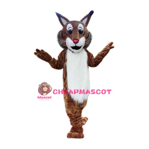 Superb Friendly Bobcat Mascot Costume