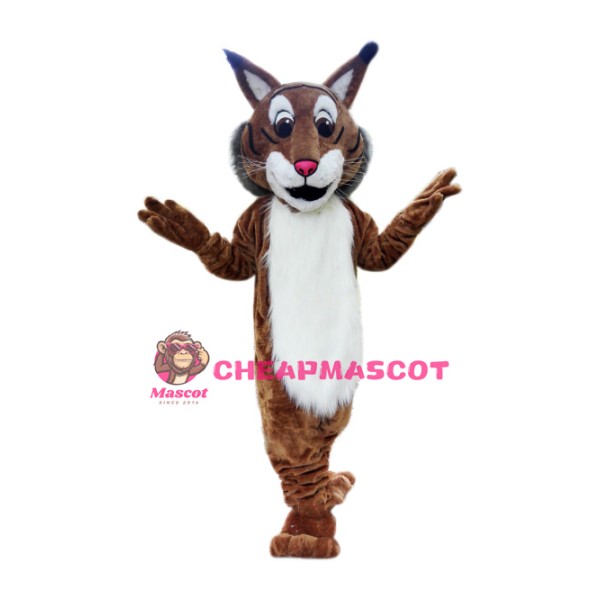 Superb Friendly Bobcat Mascot Costume