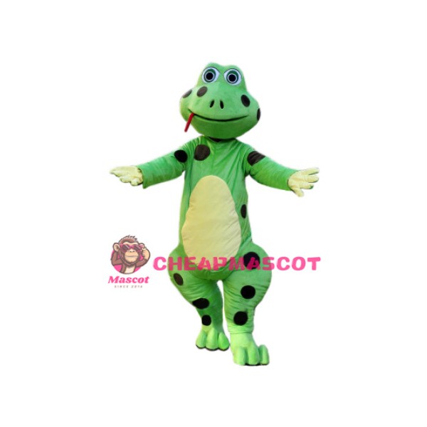 Wild Green Frog Mascot Costume