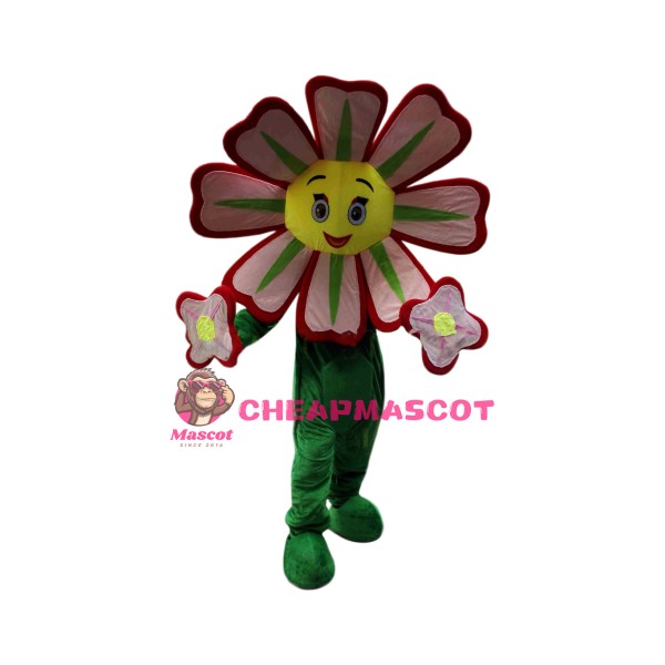 Red Flower Mascot Costume