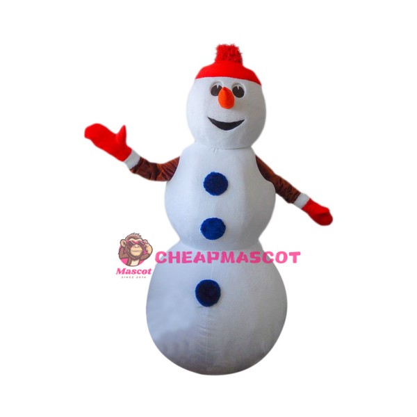 Superb Christmas Snowman Mascot Costume