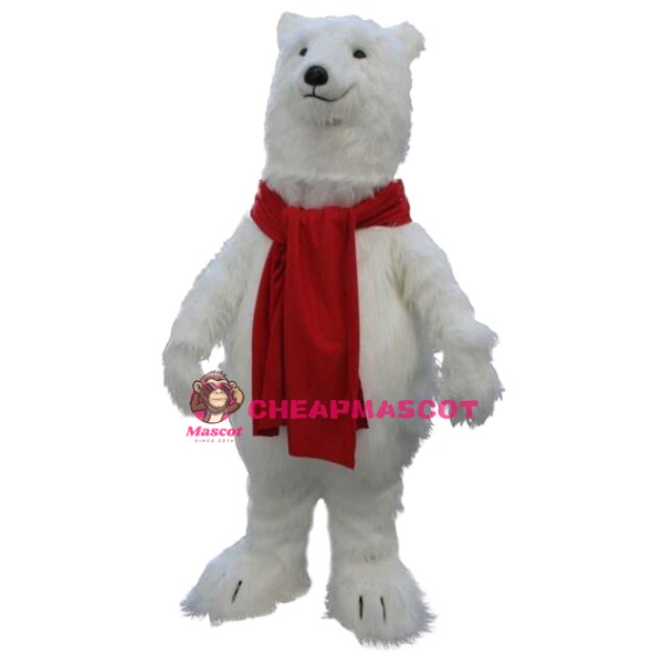 Superb Polar Bear Mascot Costume