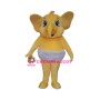 Affordable Little Elephant with Diaper Mascot Costume
