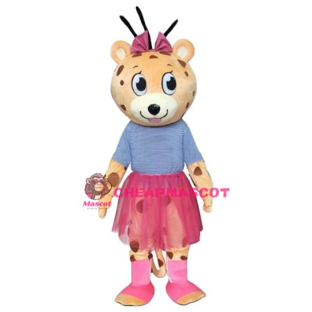 Affordable Girl Leopard Mascot Costume