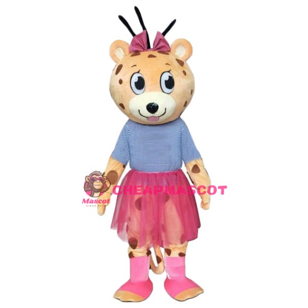 Affordable Girl Leopard Mascot Costume