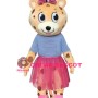 Affordable Girl Leopard Mascot Costume