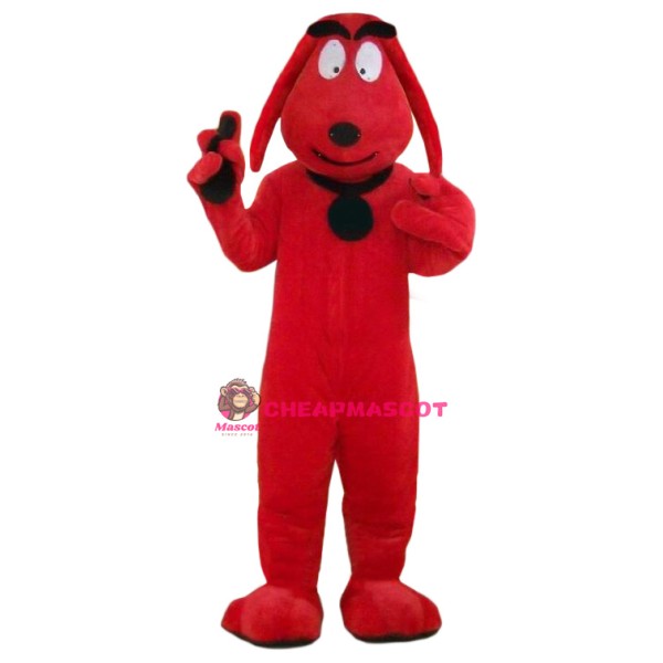 Affordable Red Dog Mascot Costume