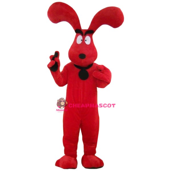 Super Red Dog Mascot Costume