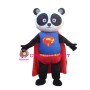 Super Hero Panda Mascot Costume