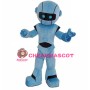 Blue Robot Mascot Costume