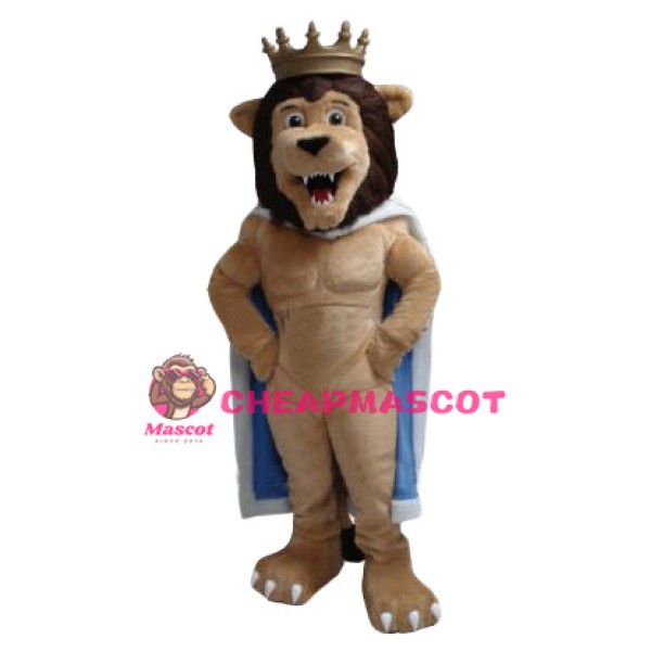 Power King Lion Mascot Costume