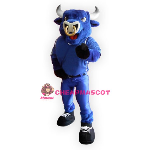 Superb Blue Bull Mascot Costume
