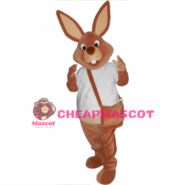 Superb Brown Rabbit Mascot Costume