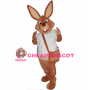 Superb Brown Rabbit Mascot Costume