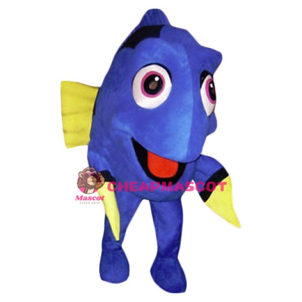 Blue Fish Dory Mascot Costume