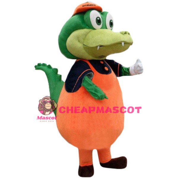 Little Green Dinosaur Mascot Costume