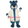Doctor Blue Bear Mascot Costume