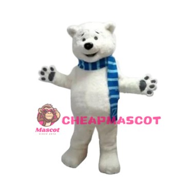 Superb Lightweight Polar Bear Mascot Costume