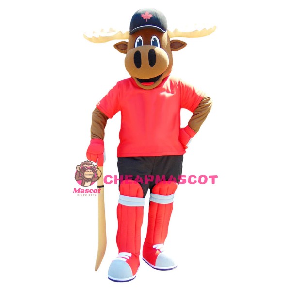 Superb Sport Moose Mascot Costume