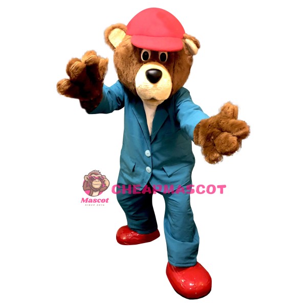 Handsome Bear Mascot Costume