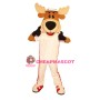 Smiling Lightweight Moose Mascot Costume